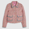 Pink Whipstitch Boucle Trophy Jacket