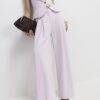 Pink Wide Leg Trousers