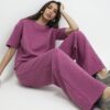 Pink Wide Leg Trousers
