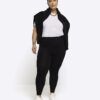 Plus black high waisted leggings