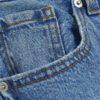 Plus blue high waisted straight leg jeans