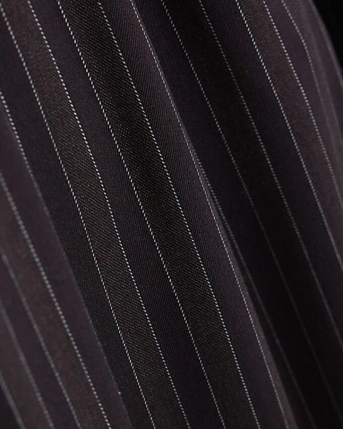 Purple Pinstripe Wide Leg Trousers