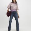 Purple Short Sleeve Striped Jumper