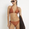 Purple Triangle Reversible Plaited Bikini top