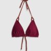 Purple Triangle Reversible Plaited Bikini top
