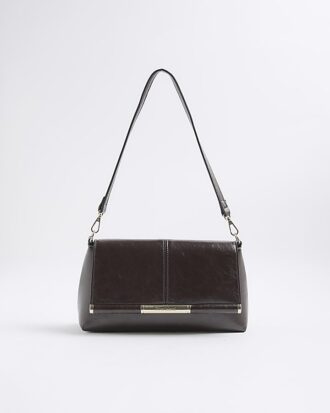 Red Bar Front Clutch Bag