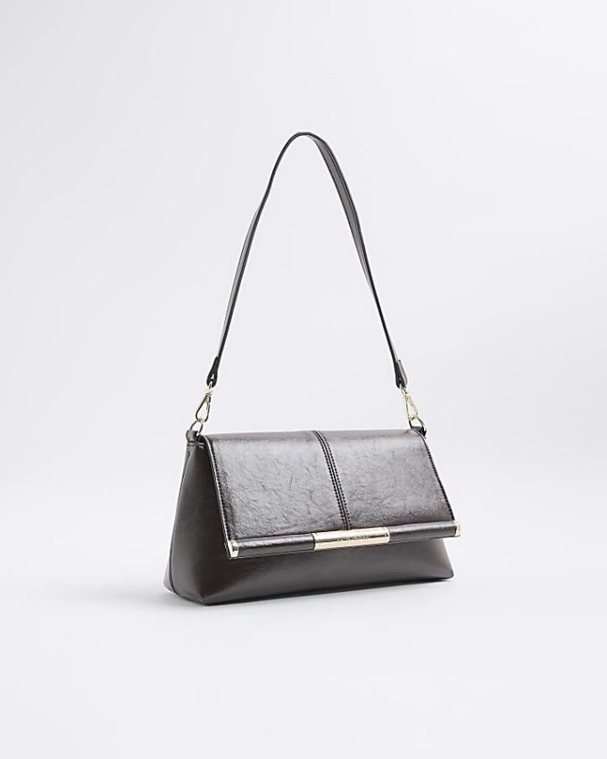 Red Bar Front Clutch Bag