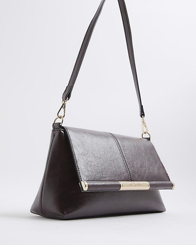 Red Bar Front Clutch Bag