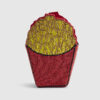 Red Beaded French Fries Cross Body Bag