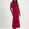 Red Chiffon Hybrid Maxi Dress