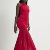 Red Chiffon Hybrid Maxi Dress