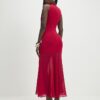 Red Chiffon Hybrid Maxi Dress