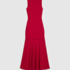 Red Chiffon Hybrid Maxi Dress