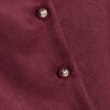 Red Faux Suede Sleeveless Waistcoat