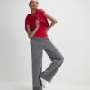 Red Fitted Ribbed T-shirt