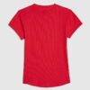 Red Fitted Ribbed T-shirt