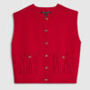 Red Knitted Waistcoat