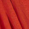 Red Linen Blend Shirred Midi Dress