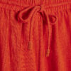 Red Linen Blend Shorts