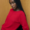 Red Long Sleeve Knitted Top