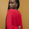 Red Long Sleeve Knitted Top