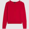 Red Long Sleeve Knitted Top