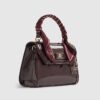 Red Mini Patent Cross Body Tote Bag