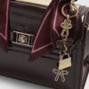 Red Mini Patent Cross Body Tote Bag