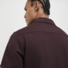 Red Muscle Fit Ring Snap Shirt
