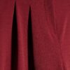 Red Pleated Tapered Trousers