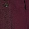 Red Pleated Wide Leg Trousers