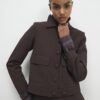 Red Premium Faux Suede Overshirt