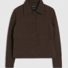 Red Premium Faux Suede Overshirt