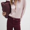 Red Relaxed Straight Jeans