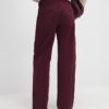 Red Relaxed Straight Jeans