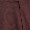 Red Skinny Fit Textured Suit Trousers
