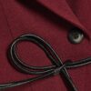 Red Sleeveless Belted Waistcoat