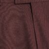 Red Slim Fit Texture Suit Trousers
