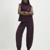 Red Tailored Cuff Joggers