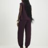 Red Tailored Cuff Joggers