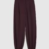 Red Tailored Cuff Joggers