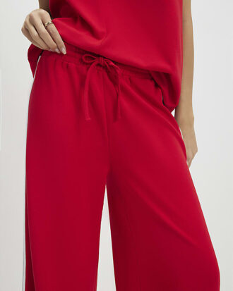 Red Tape Side Wide Leg Joggers Red Tape Side Wide Leg Joggers
