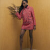 Red Whipstitch Boucle Trophy Jacket