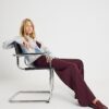 Red Wide Leg Tailored Joggers