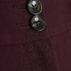 Red Wide Leg Tailored Trousers