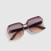 Rose Metal Hexagon Sunglasses