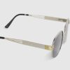 Silver and Gold Square Sunglasses