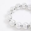 Silver ball bow headband