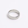 Silver colour slash ring