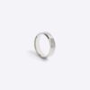 Silver colour slash ring